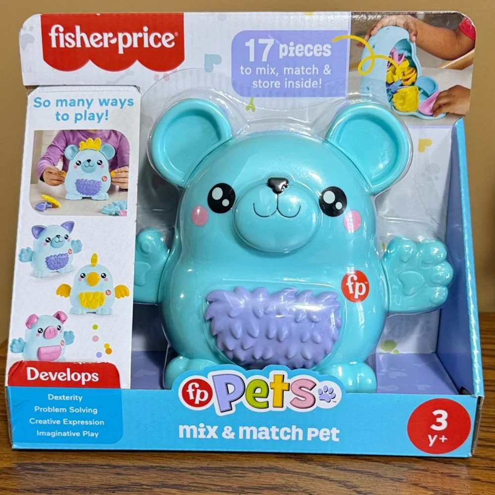 Fisher-Price FP Pets Mix & Match Pet in Aqua New in Sealed Package